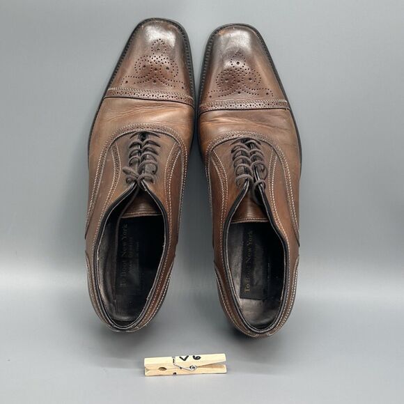 To Boot New York Adam Derreck Men 11 Boots Brown Oxfords Derby Dress Shoes Italy - Picture 11 of 11